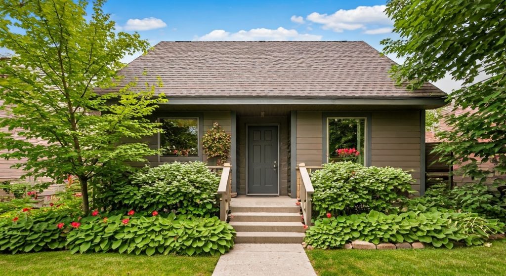 a picture of a shed that is a backyard suite